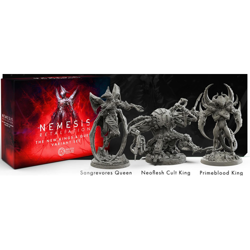 2!REBNRK3K Nemesis Retaliation Board Game: New Kings And Queen Variant Set published by Rebel