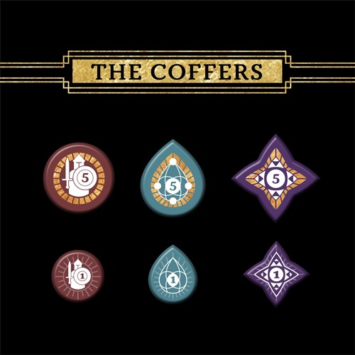 2!REO9203 Return To Dark Tower Board Game: The Coffers Upgrade Pack published by Restoration Games
