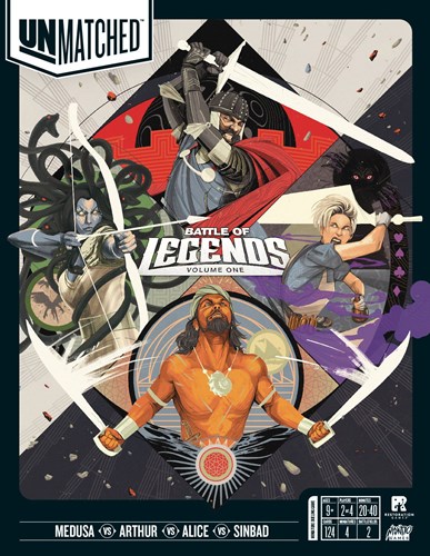 REO9300 Unmatched Board Game: Battle Of Legends Volume 1 published by Restoration Games