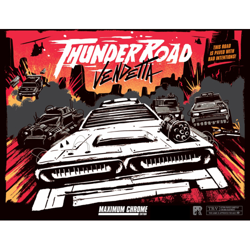 1!REO9401MC Thunder Road Board Game: Vendetta Maximum Chrome published by Restoration Games
