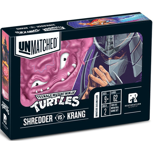 REOUNMATCHTMNTSK Unmatched Board Game: Teenage Mutant Ninja Turtles Shredder Vs Krang Expansion published by Iello