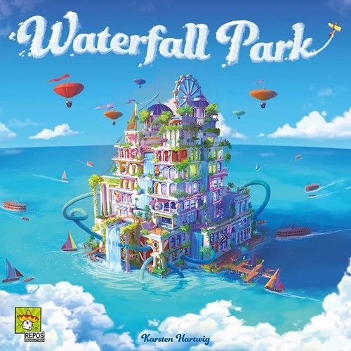 REPWAT01EN Waterfall Park Board Game published by Repos Production