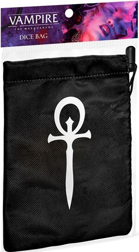 RGS02603 Vampire The Masquerade RPG: 5th Edition Dice Bag published by Renegade Game Studios