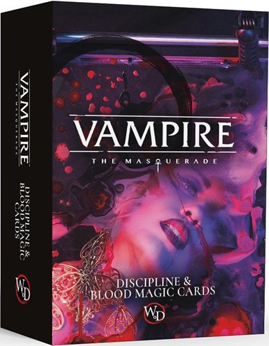 RGS02604 Vampire The Masquerade RPG: 5th Edition Discipline And Blood Magic Cards published by Renegade Game Studios
