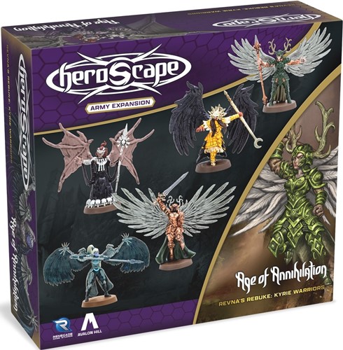 2!RGS02736 Heroscape Board Game: Revna's Rebuke: Kyrie Warriors Army Expansion Premium Painted Edition published by Renegade Game Studios
