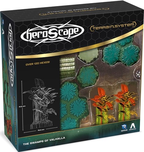 2!RGS02758 Heroscape Board Game: The Swamps Of Valhalla Terrain Expansion published by Renegade Game Studios