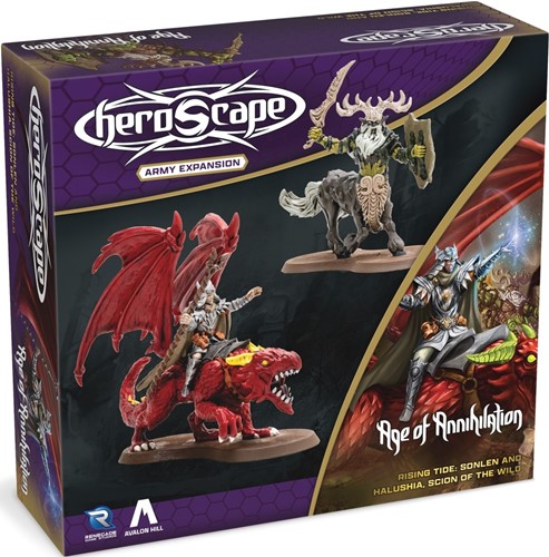 2!RGS02763 Heroscape Board Game: Rising Tide - Sonlen And Halushia, Scion Of The Wild Army Expansion published by Renegade Game Studios