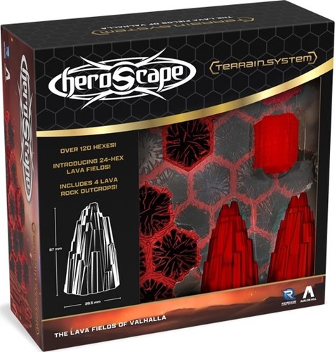 2!RGS02792 Heroscape Board Game: The Lava Fields Of Valhalla Terrain Expansion published by Renegade Game Studios