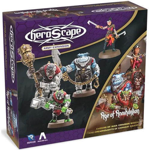 2!RGS02844 Heroscape Board Game: Crimson Widow And Dreadnoughts Of Caraway Cavern Army Expansion published by Renegade Game Studios
