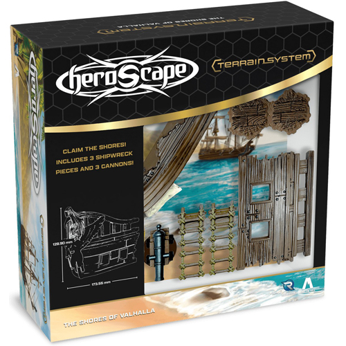 2!RGS02898 Heroscape Board Game: Shores Of Valhalla Terrain Expansion published by Renegade Game Studios
