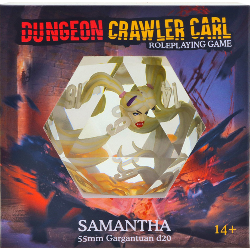 RGS07008 Dungeon Crawler Carl RPG: Samantha Oversized d20 published by Renegade Game Studios