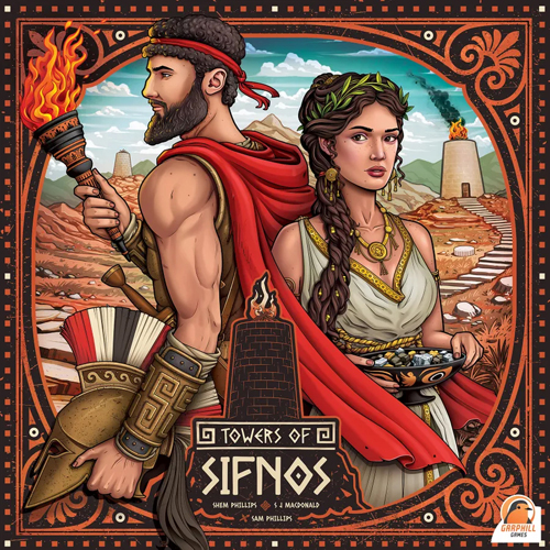 RGS07064 Towers Of Sifnos Board Game published by Renegade Game Studios