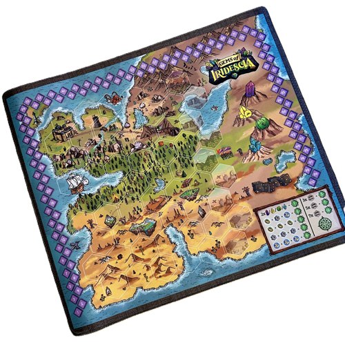 3!RSDGI004 Gems Of Iridescia Board Game: Neoprene Playmat published by Rock Stone & Dice