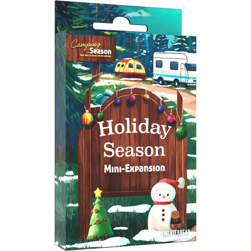 2!SBGCMPSSN06 Camping Season Board Game: Holiday Season Mini Expansion published by SweaterBear Games