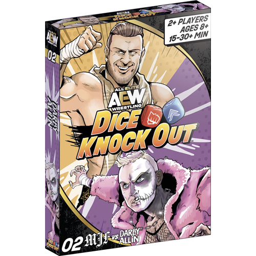 SCRDKOAEW02 AEW Dice Knock Out Dice Game: Set 02 MJF vs Darby Allin published by Scrungo
