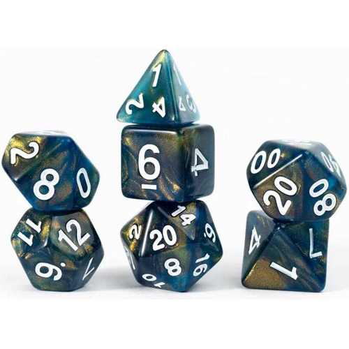 SDZ001604 Onyx Treasures Unearthed Polyhedral Dice Set published by Sirius Dice