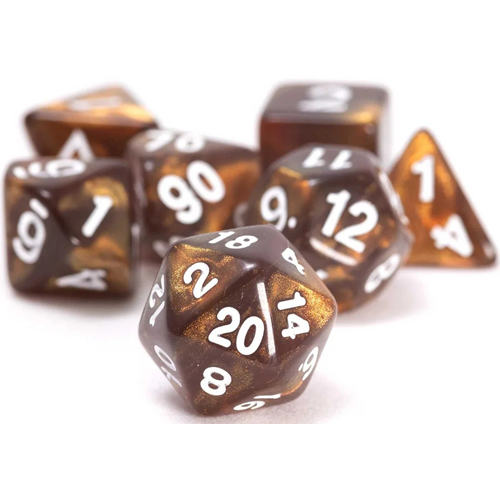 2!SDZ001606 Topaz Treasures Unearthed Polyhedral Dice Set published by Sirius Dice
