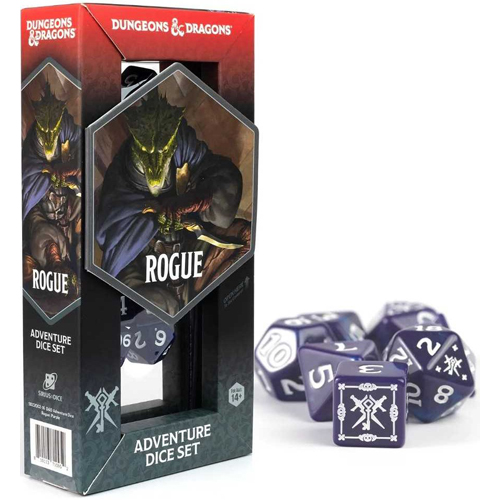 3!SDZ200216 Dungeons And Dragons Adventure Dice Set - Rogue: Purple published by Sirius Dice