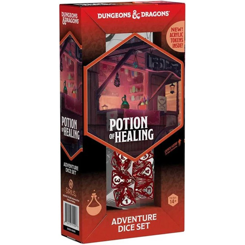 3!SDZ200230 Dungeons And Dragons Adventure Dice Set - Potion Of Healing published by Sirius Dice