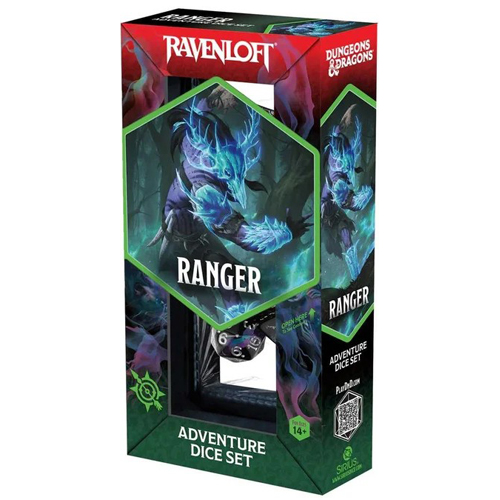 1!SDZ200234 Dungeons And Dragons Adventure Dice Set - Ranger: Black, Blue published by Sirius Dice