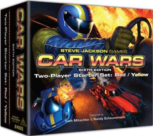 SJ2405 Car Wars Board Game: Sixth Edition: Two-Player Starter Set: Red / Yellow published by Steve Jackson Games