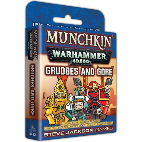 2!SJ4493 Munchkin Warhammer 40000 Card Game: Grudges And Gore Expansion published by Steve Jackson Games
