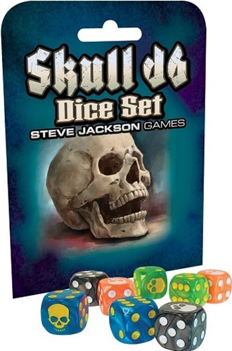 SJ5958 Skull D6 Dice Set published by Steve Jackson Games