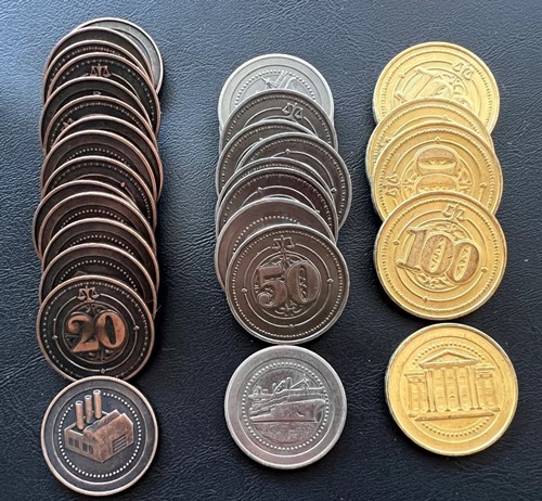 SKS0351 30 High Value Industrial Metal Coins published by Sleeve Kings