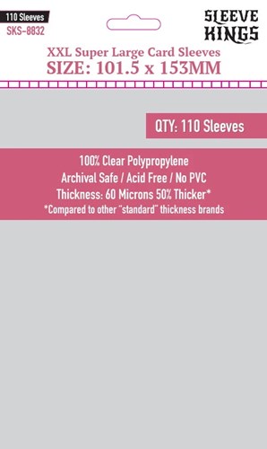 110 x XXL Super Large Sleeves (101.5mm x 153mm)