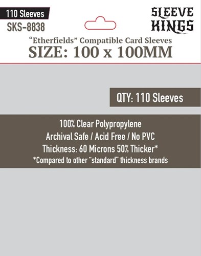110 x Etherfields Compatible Sleeves (100mm x 100mm)