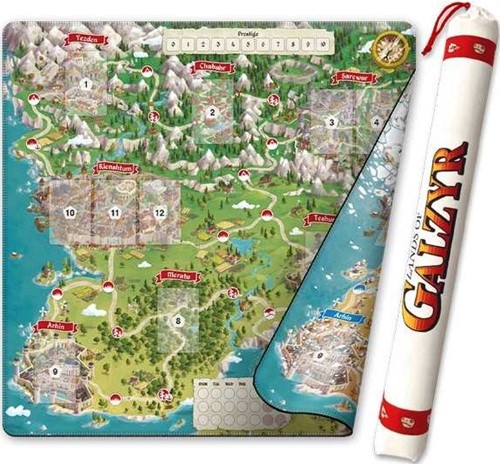 Lands Of Galzyr Board Game: Playmat And Bag