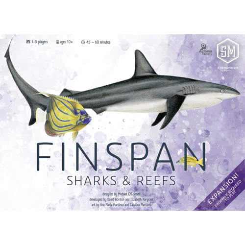 2!STM873 Finspan Board Game: Sharks And Reefs Expansion published by Stonemaier Games