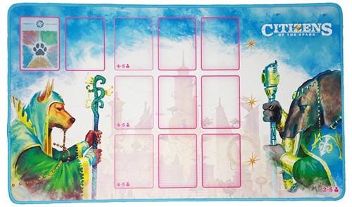 2!TWK1202 Citizens Of The Spark Card Game: Playmat published by Thunderworks Games