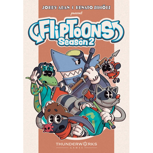 2!TWK1252 Fliptoons Season 2 Card Game published by Thunderworks Games