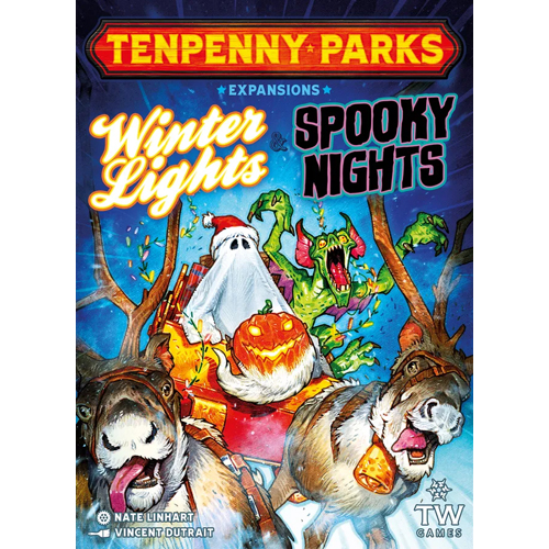 TWK3008 Tenpenny Parks Board Game: Winter Lights And Spooky Nights Expansion published by Thunderworks Games