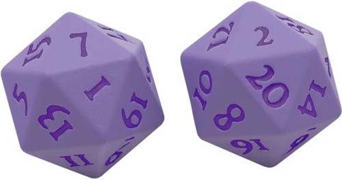 UP15938 Vivid Heavy Metal D20 Dice Set: Purple published by Ultra Pro