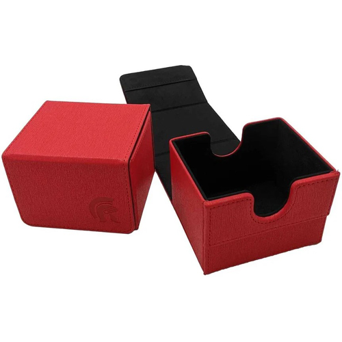 UPLE10374 Legion Sentinel Deck Box 100 Red published by Legion Supplies
