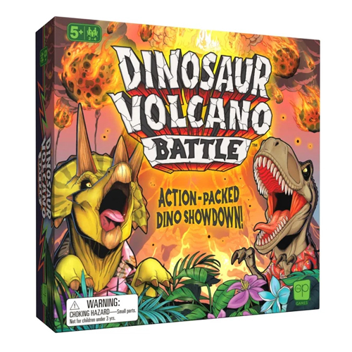 3!USODINOVOLC Dinosaur Volcano Battle Board Game published by USAOpoly