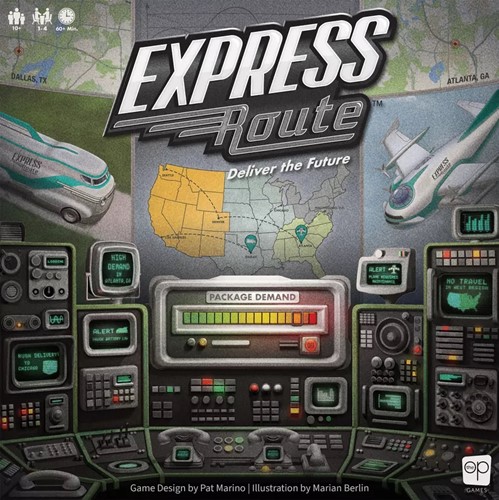 2!USOERDTF Express Route Board Game: Deliver The Future! published by USAOpoly