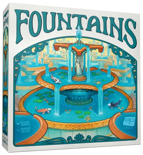 3!USOHB1839110025 Fountains Board Game published by USAOpoly