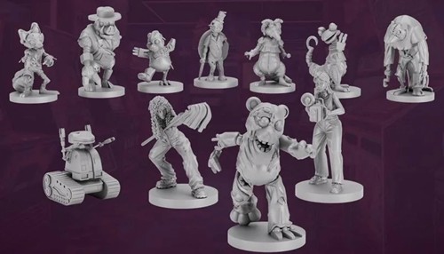 2!VRGFG016M Final Girl Board Game: Bad Times At Buddyland Miniatures published by Van Ryder Games