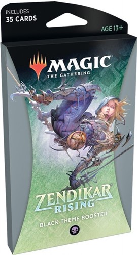 WTCC7535S1 MTG Zendikar Rising: Black Theme Booster Pack published by Wizards of the Coast