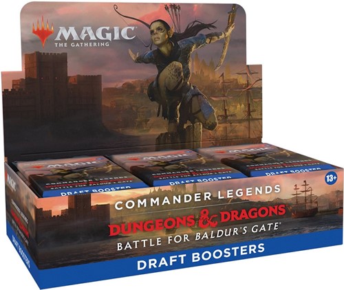2!WTCD1003 MTG Commander Legends Baldur's Gate Draft Booster Display published by Wizards of the Coast