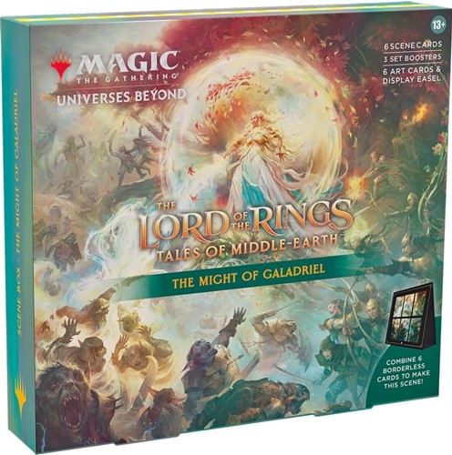 WTCD1526S4 MTG Lord Of The Rings: Tales Of Middle-Earth The Might Of Galadriel Holiday Scene Box published by Wizards of the Coast
