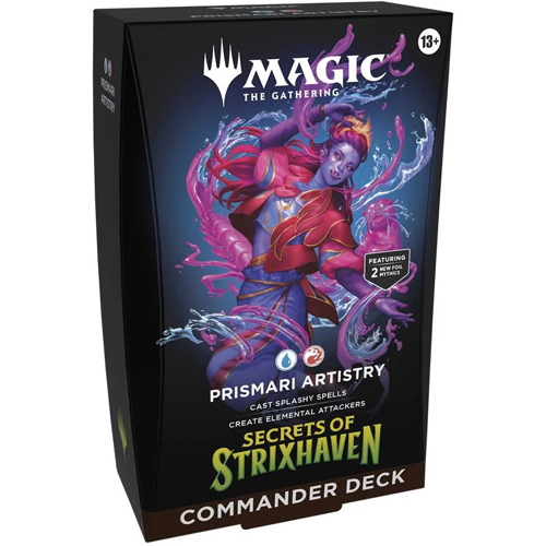 WTCD53390001S1 MTG Secrets Of Strixhaven Prismari Artistry Commander Deck published by Wizards of the Coast