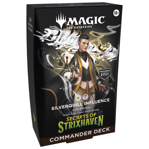 WTCD53390001S5 MTG Secrets Of Strixhaven Silverquill Influence Commander Deck published by Wizards of the Coast