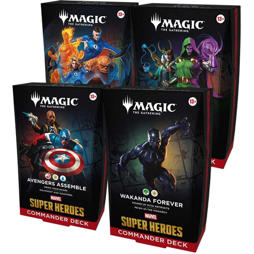 WTCD53610001 MTG Marvel Super Heroes Commander Deck Display published by Wizards of the Coast