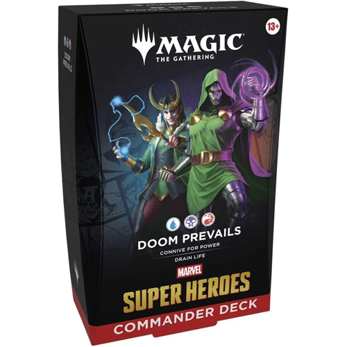 WTCD53610001S4 MTG Marvel Super Heroes Doom Prevails Commander Deck published by Wizards of the Coast
