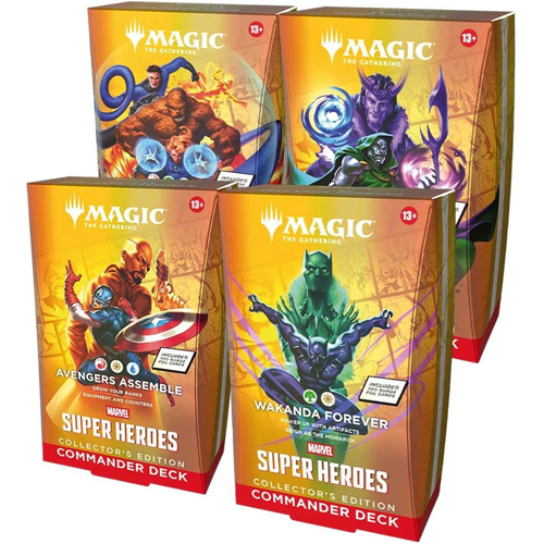 WTCD53620000 MTG Marvel Super Heroes Collector Commander Deck Display published by Wizards of the Coast
