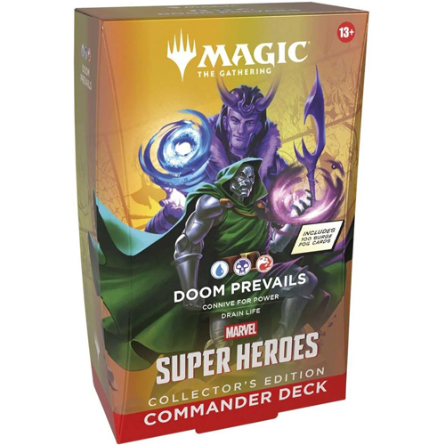 WTCD53620000S4 MTG Marvel Super Heroes Doom Prevails Collector Commander Deck published by Wizards of the Coast